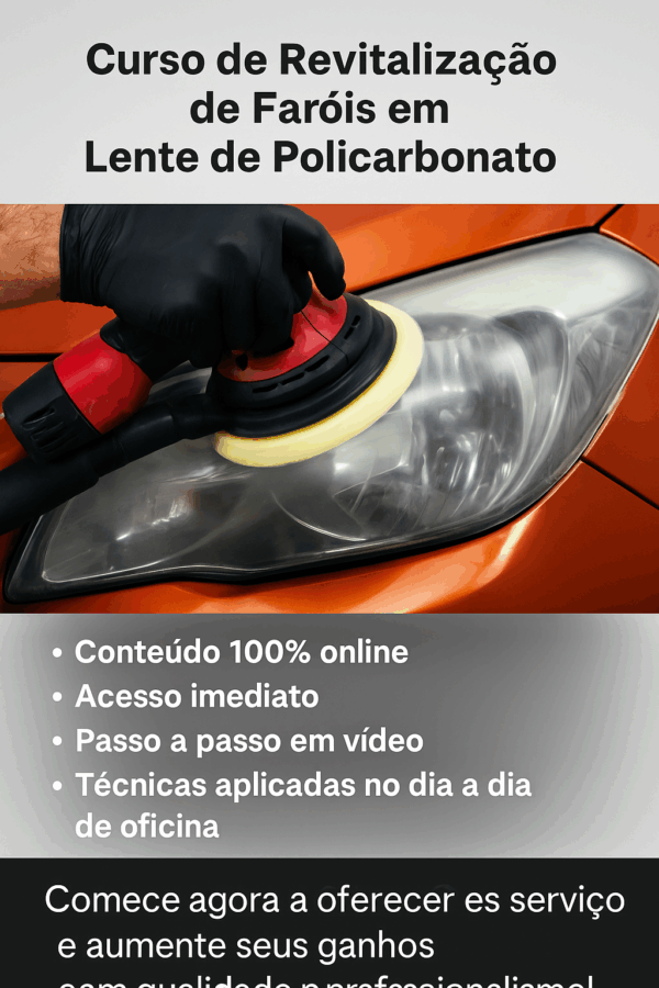 Curso restauração de lentes policarbonato