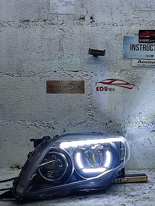 Farol Biled Laser e DRL U com seta sequencial Toyota Corolla