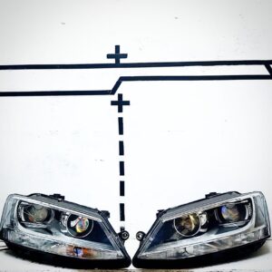 Farol projetor biled laser e projetor auxiliar de alto Volkswagen Jetta