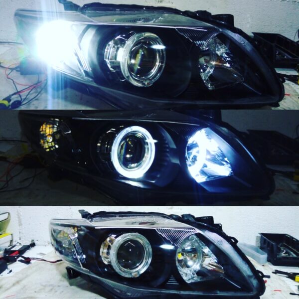 Farol Projetor Biled e Angel Toyota Corolla