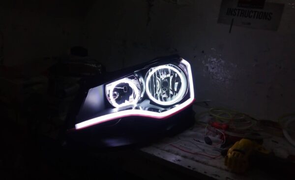 Farol com Angel e DRL Volkswagen Gol Voyage Saveiro G6