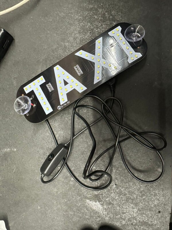 Placa 12v luminosa Taxi