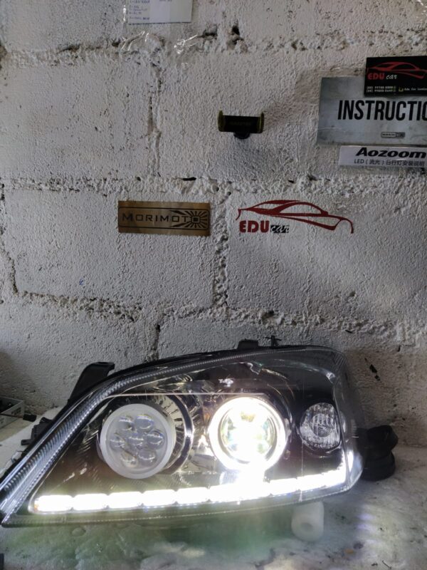 Farol Chevrolet Astra projetor biled barra drl e auxiliar de alto