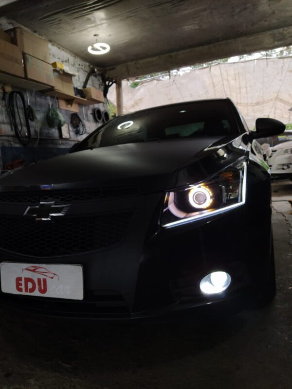 Farol Chevrolet Cruze Projetor Biled Duplo Angel e DRL