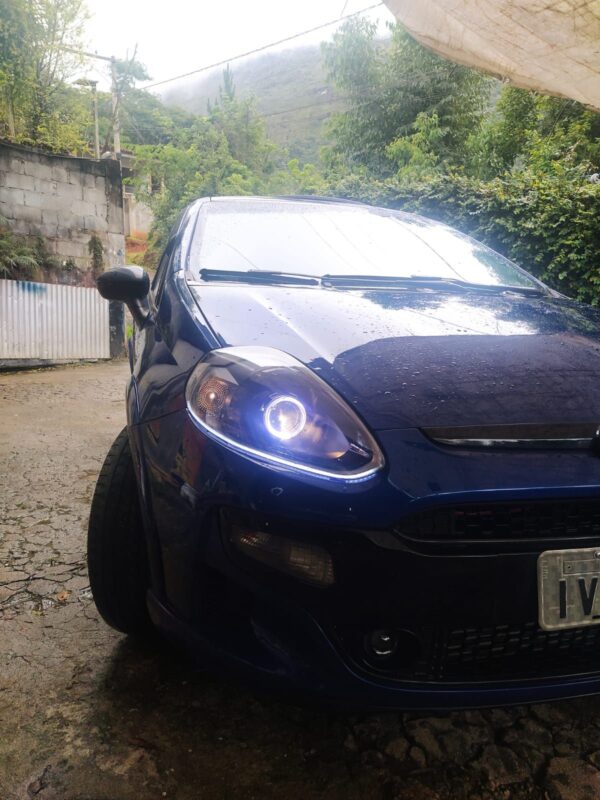 Farol Fiat Punto com Angel, DRL e Projetor bi-led
