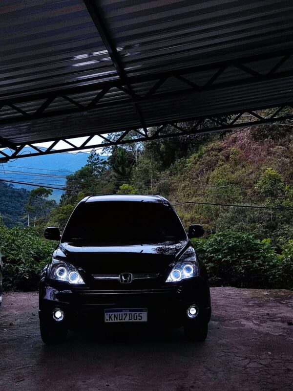 Farol Honda CR-V com Angel Eyes, Projetor BiLED e Auxiliar de Alto