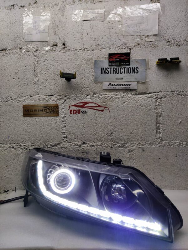 Farol Honda New Civic com DRL e projetor biled