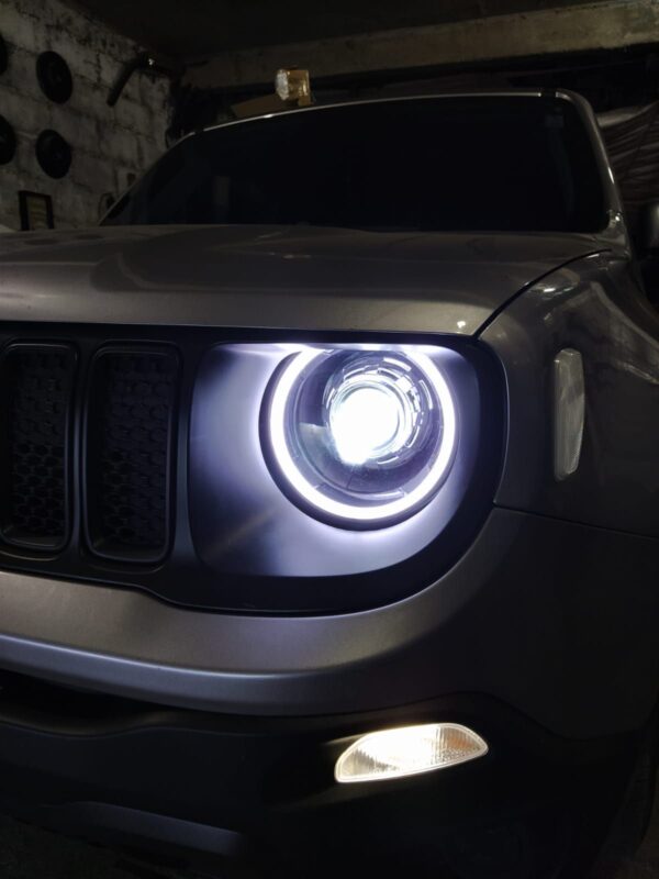 Farol Jeep Renegade com Projetor BiLED e DRL