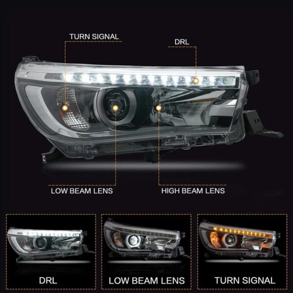Farol Toyota Hilux 2015 a 2020