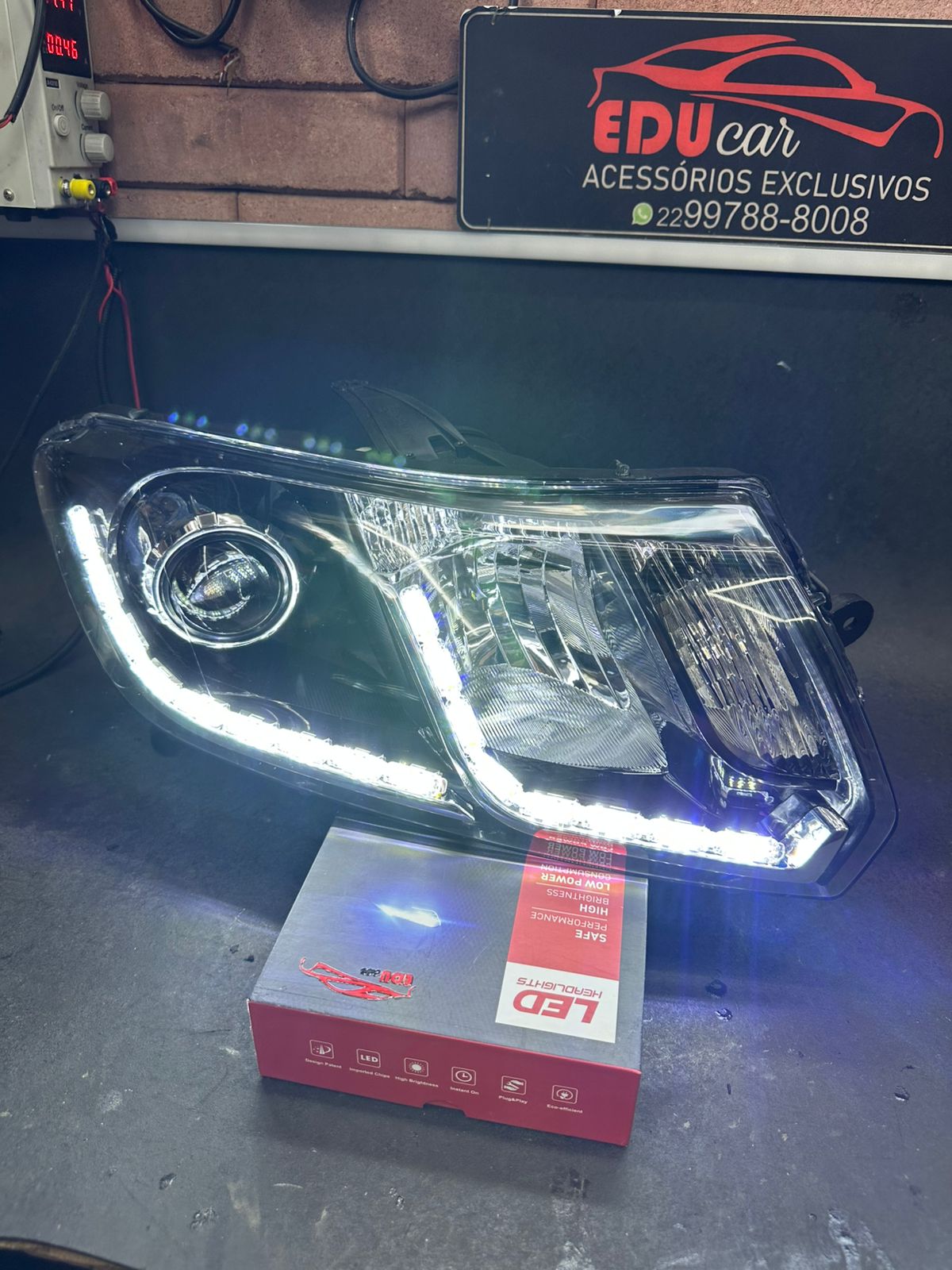 Projeto Farol Renault Sandero RS